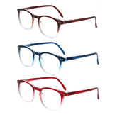 KERECSEN 3 Pack Big Oval Blue Light Blocking Computer Glasses Unisex FLG159