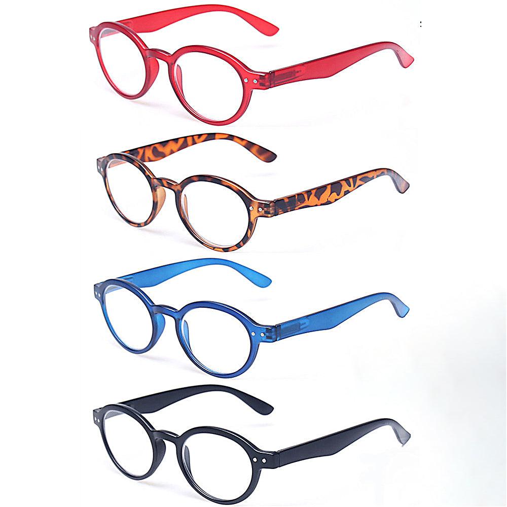 KERECSEN 4 Pack Oval Reading Glasses Unisex 907 - kerecsen