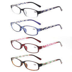 KERECSEN 4 Pack Oval Frame Reading Glasses Unisex 060 - kerecsen