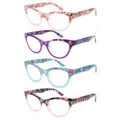 KERECSEN 4 Pack Cat Eye Blue Light Blocking Computer Glasses Women FLG360 - kerecsen