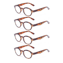 KERECSEN 4 Pack Oval Reading Glasses Unisex 907 - kerecsen