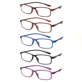 KERECSEN 5 Pack Rectangle Reading Glasses Unisex 191-1 - kerecsen