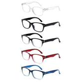 KERECSEN 5 Pack Rectangle Readung Glasses Unisex 017