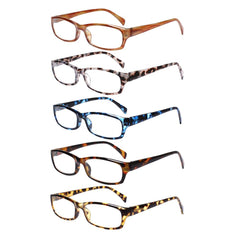 KERECSEN 5 Pack Rectangle Blue Light Blocking Computer Glasses Unisex FLG069-3 - kerecsen