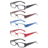 KERECSEN 5 Pack Oval Reading Glasses Unisex 100-2 - kerecsen