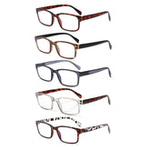 KERECSEN 5 Pack Rectangle Blue Light Blocking Computer Glasses FLG021