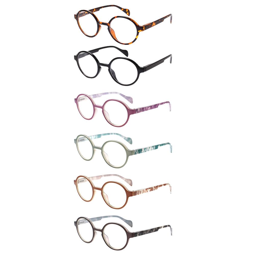 KERECSEN 6 Pack Oval Blue Light Blocking Computer Glasses Unisex FLG3058 - kerecsen