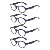 KERECSEN 4 Pack Oval Reading Glasses Unisex 907 - kerecsen