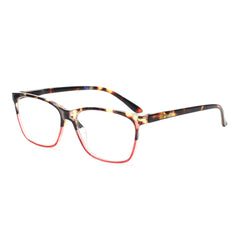 Reading Glasses for Men and Women with Classic Rectangular Lenses 246 Red