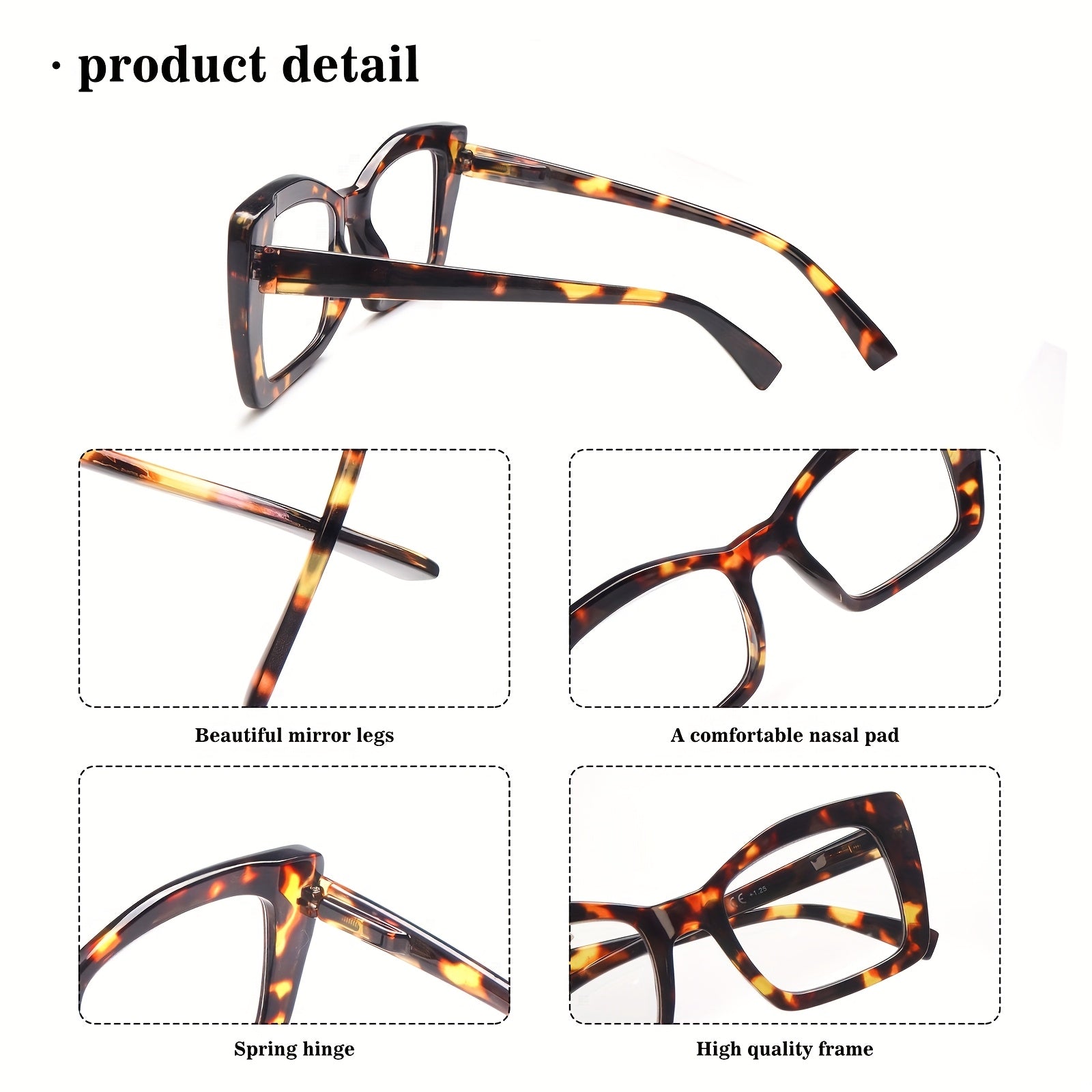 KERECSEN 4 Pack Reading Glasses Cat's Eye for Men And Women Oprah Style Anti Blue Light Blocking Glasses Elegant Metal Spring Hinges Glasses Stylish Women's Reading Glasses Computer Phone Reader Birthday Gift Holiday Gift for Girls Watch Soccer Games
