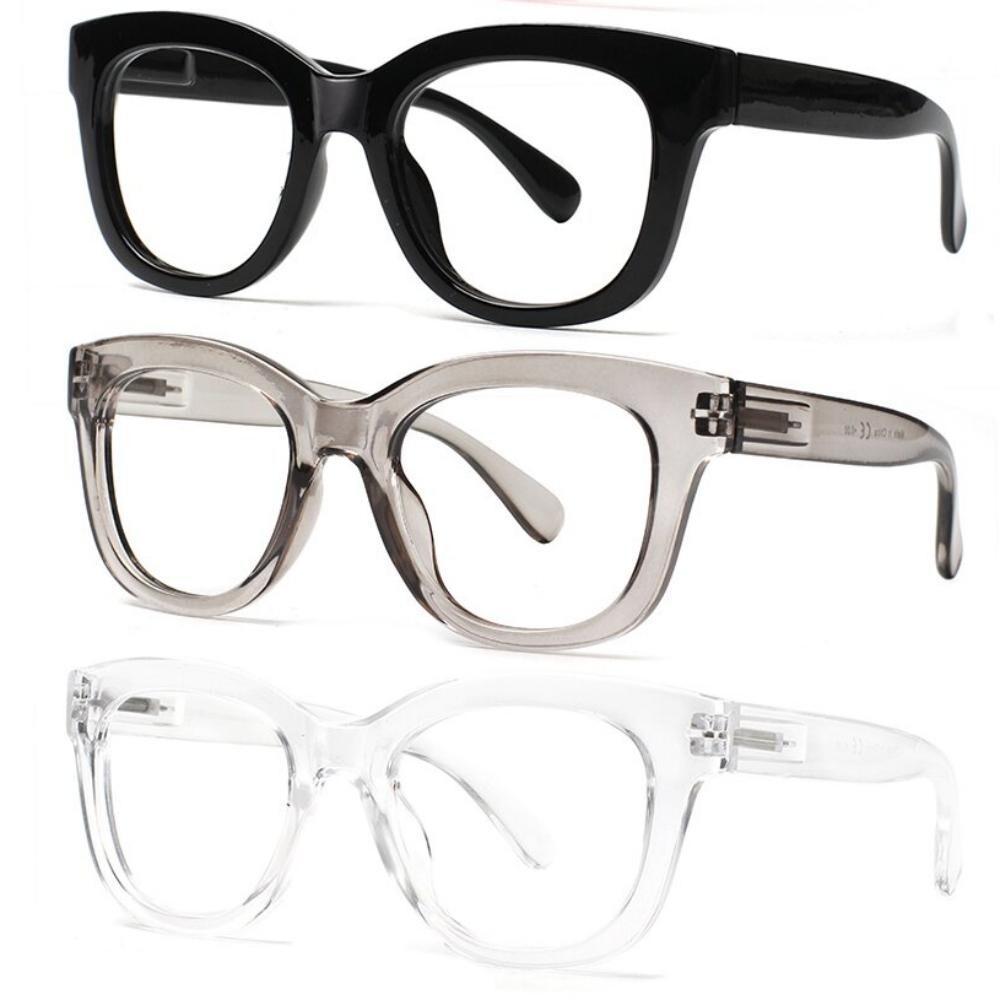 3 Pack Reading Glasses with Blue Light Blocking Stylish Round Frames for Men and Women Spring Hinges for Computer Browsing