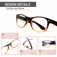 KERECSEN 5-Pack Reading Glasses for Women Blue Light Reading Glasses UV-protected Fashion Glasses Oval Frame Readers with Spring Hinges Fit All Face Shapes Tortoiseshell Glasses Lightweight Frames for Every Day Wear Multiple Eyeglass