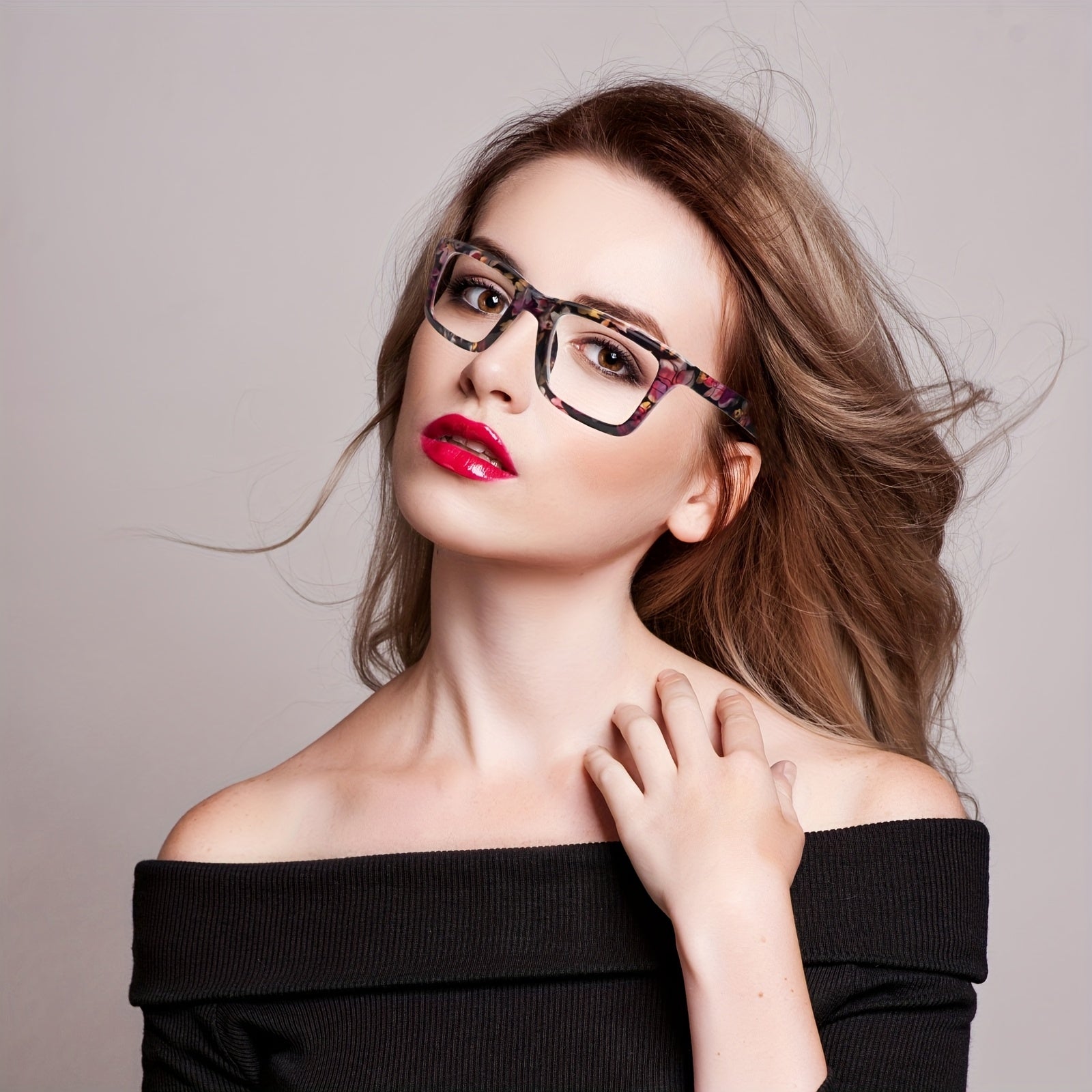 KERECSEN 4-Pack Reading Glasses For Women Blue Light Blocking Computer Reader With Spring Hinges Stylish Eyeglasses Frames With Floral Print Suitable For Daily Wear For Reading And Looking At The Computer Local Warehouse