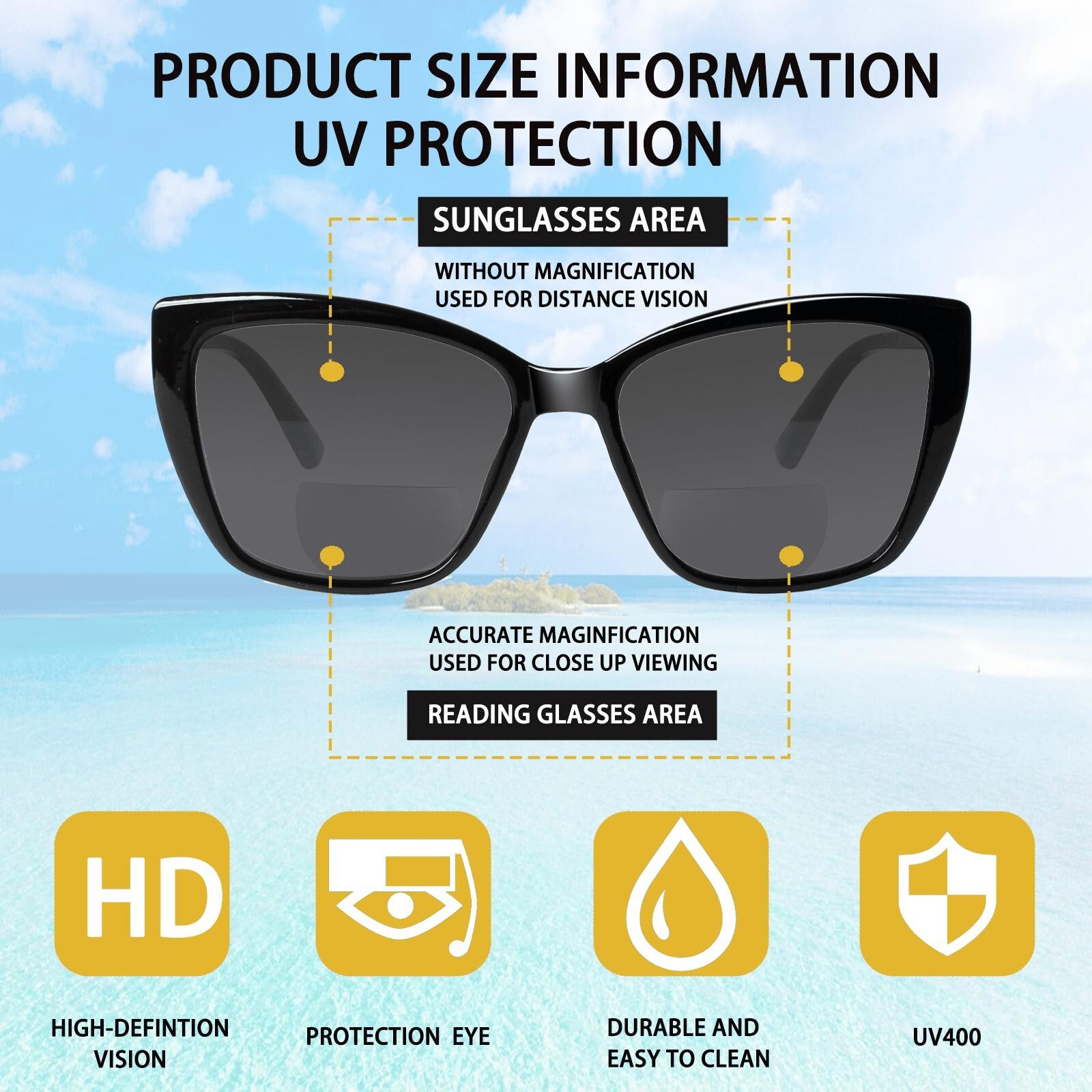 3 Pack Reading Sunglasses for Women UV400 Sun Readers Glasses Spring Hinge Outdoor Sunglasses Vintage Eyeglasses