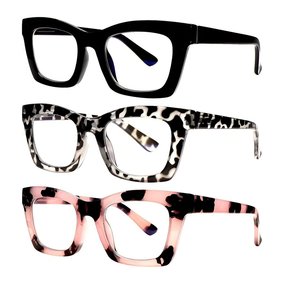 3-Pack Oprah Style Fashionable Women's Reading Glasses