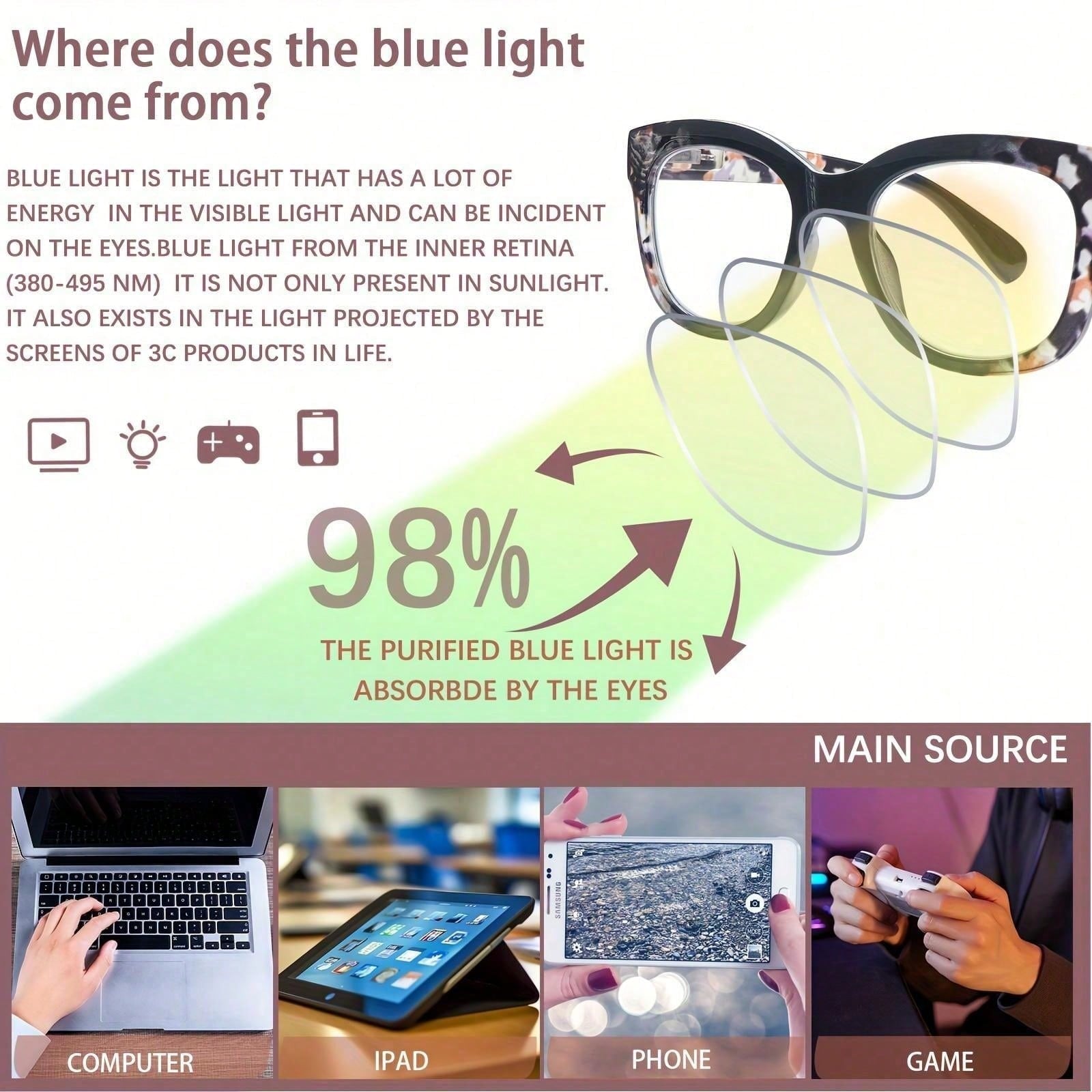 3-Pack Oprah Style Readers for Women - Stylis Style Reading Glasses with Blue Light Blocking and Spring Hinge