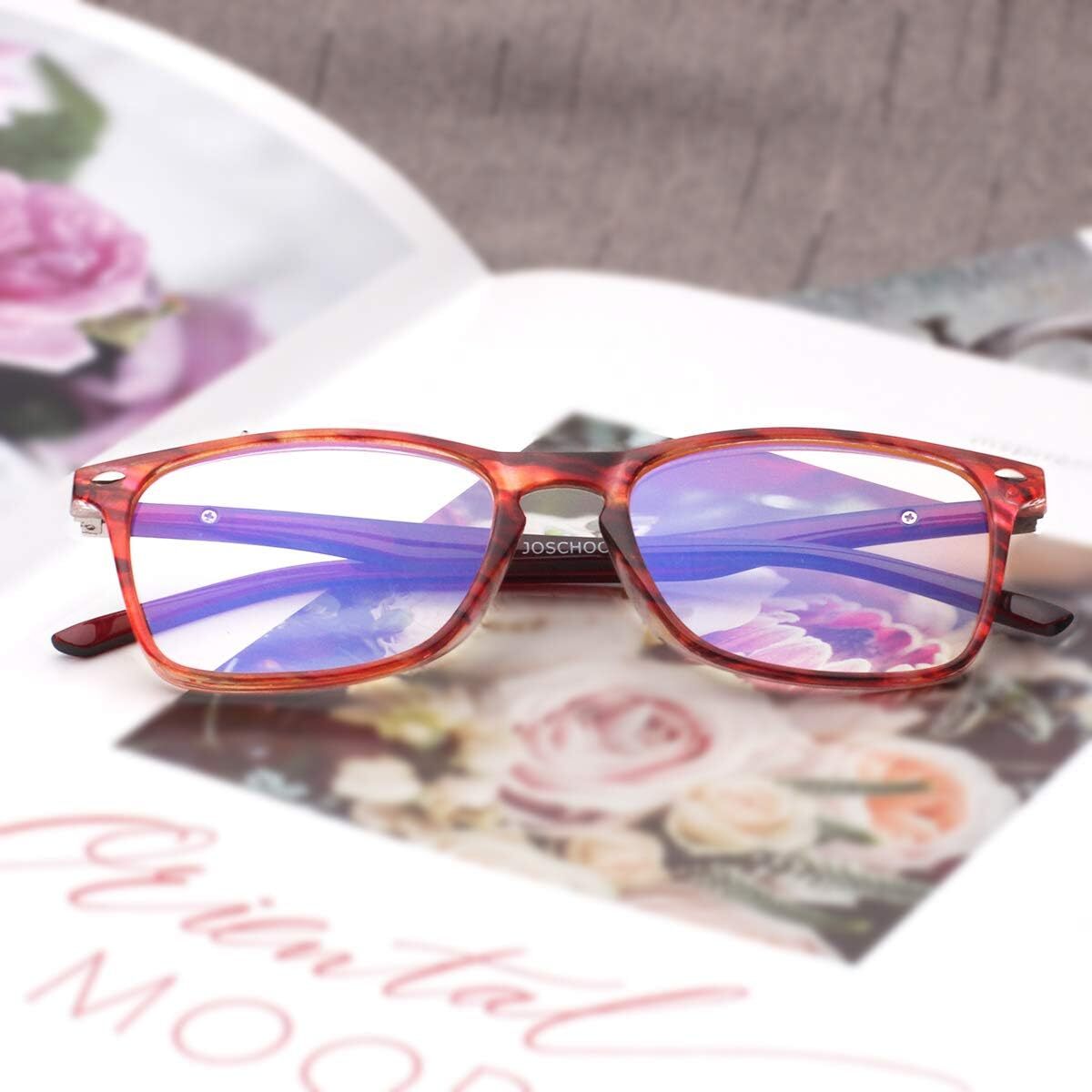 3 Pack Reading Glasses Blue Light Blocking Readers Women Glasses Reading Spring Hinge Computer Readers Anti Glare