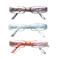 3 Pack Reading Glasses Women's Anti-Blue Light HD Oval Lens Fashion Print with Spring Hinges 109