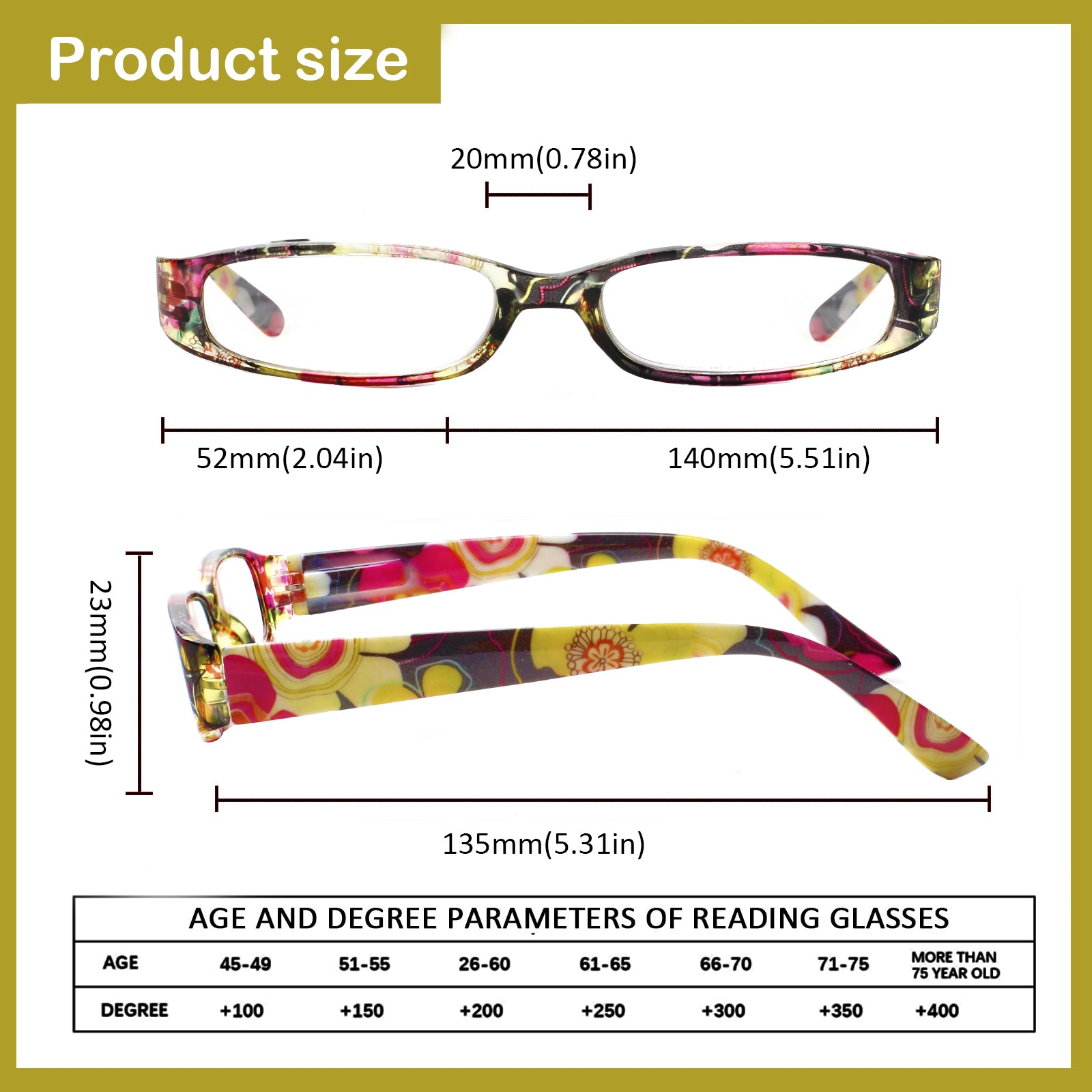 4 Pack Reading Glasses Women's HD Oval Spring Hinge Glasses 109 4C