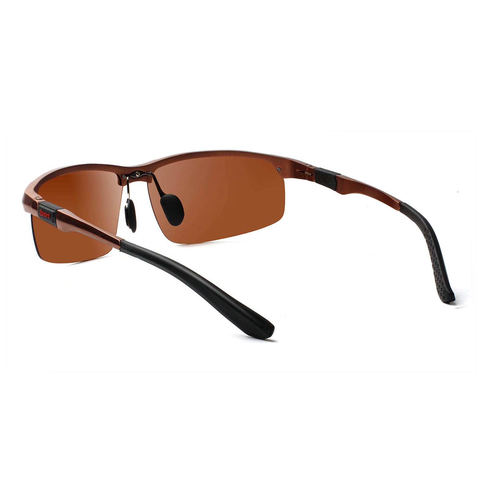 Mens Sports Polarized Sunglasses for Men - Al-Mg metal 3121