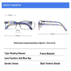 KERECSEN 5 Pack Anti-Blue Light Reading Glasses for Men and Women with Spring Hinges for Computer Readers FLGHN097