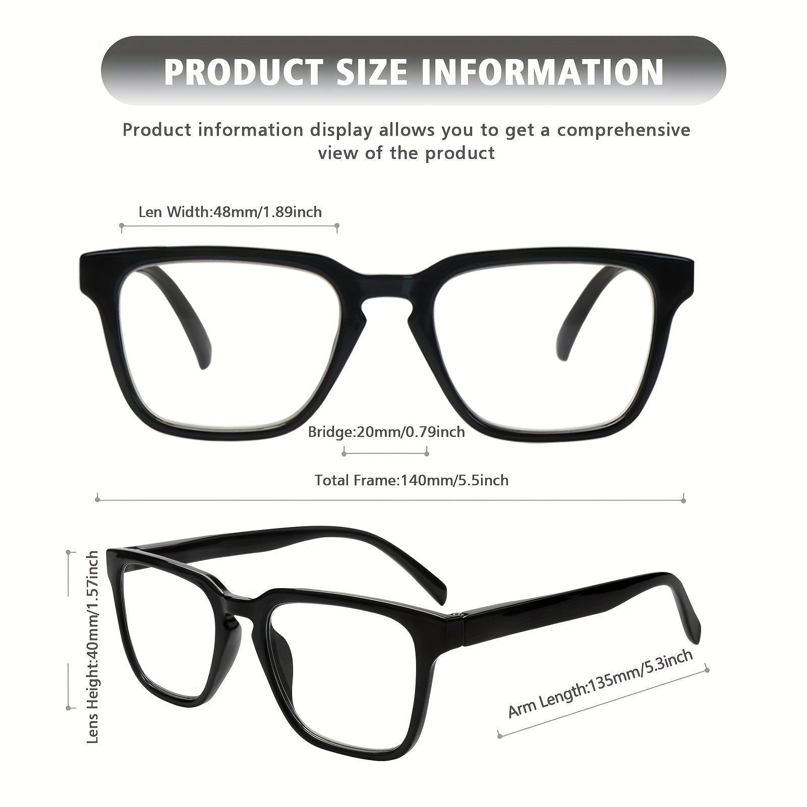 5 Pack Reading Glasses for Women/Men  Anti-Blu-ray Computer Reader Spring Hinge Vintage Eyeglasses