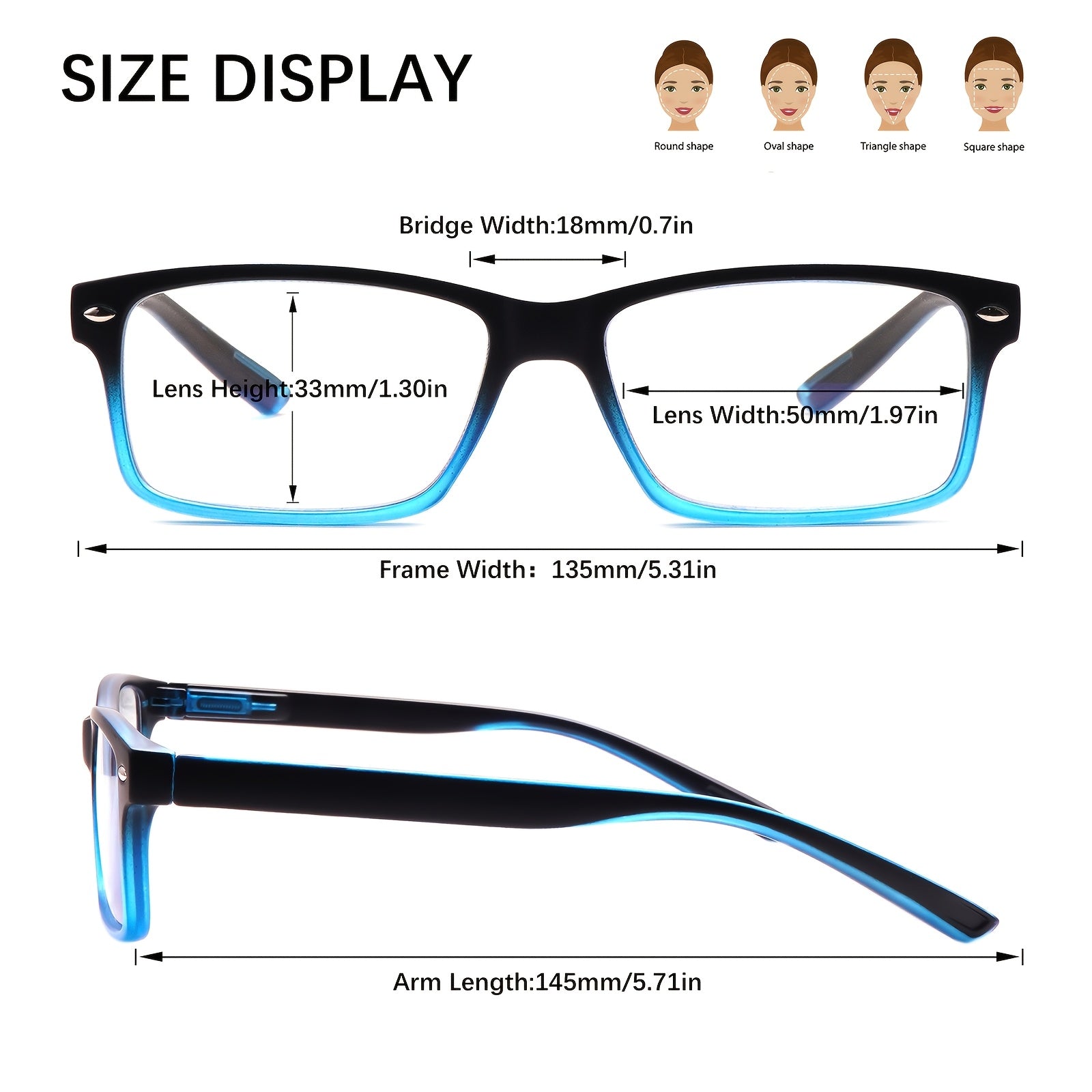KERECSEN 6-Pair Stylish Blue Light-Blocking Reading Glasses Featuring a Spring Hinge Design And High-Quality Blue Light-Blocking Lenses, These Glasses Are Lightweight And Comfortable to Wear. Perfect for Men Who Use Computers. Great Holiday Gift