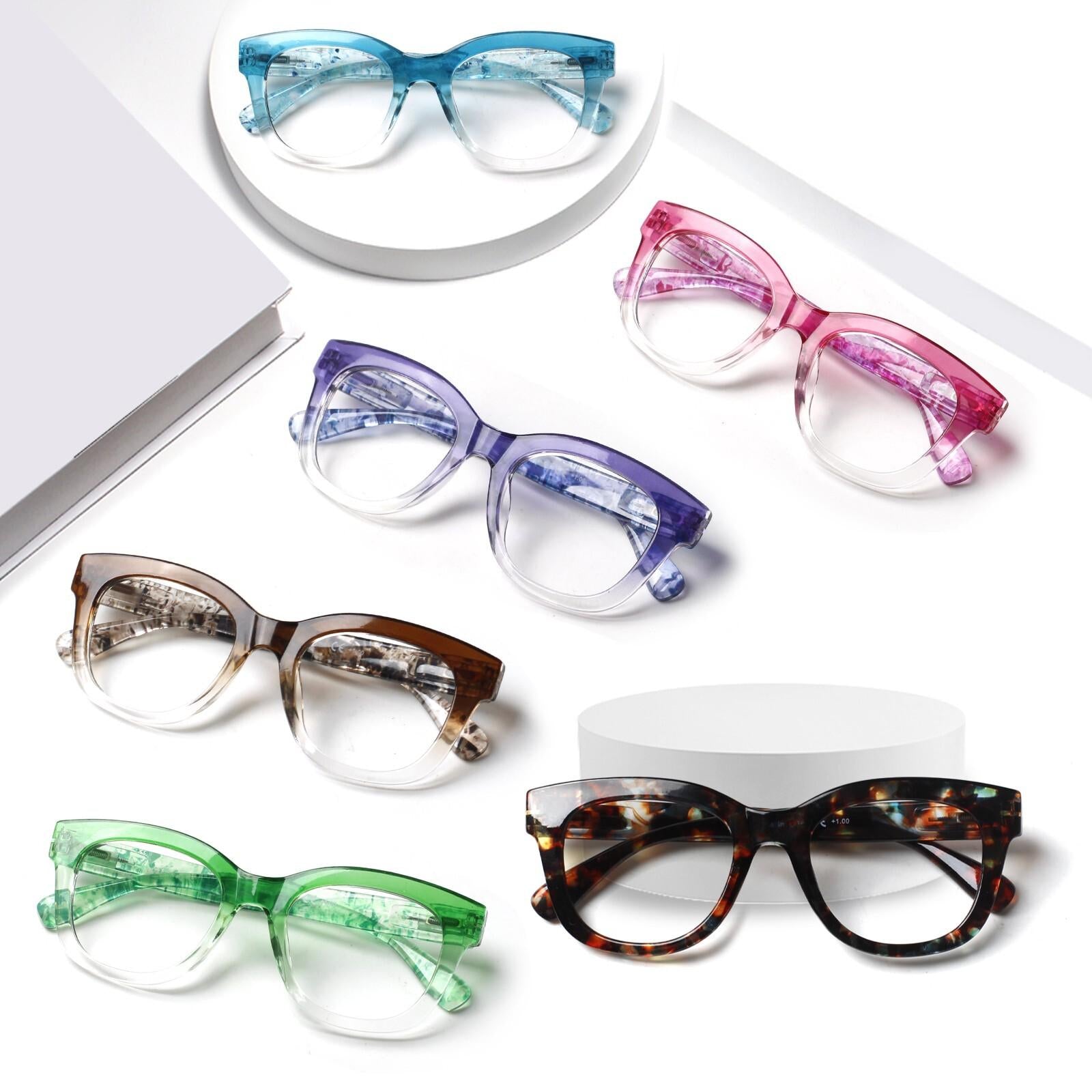 3 Pack Reading Glasses Women and Man Anti BlueLight Readers Anti Eyestrain Reading Glasses Blue LightBlocking Computer Eyeglasses