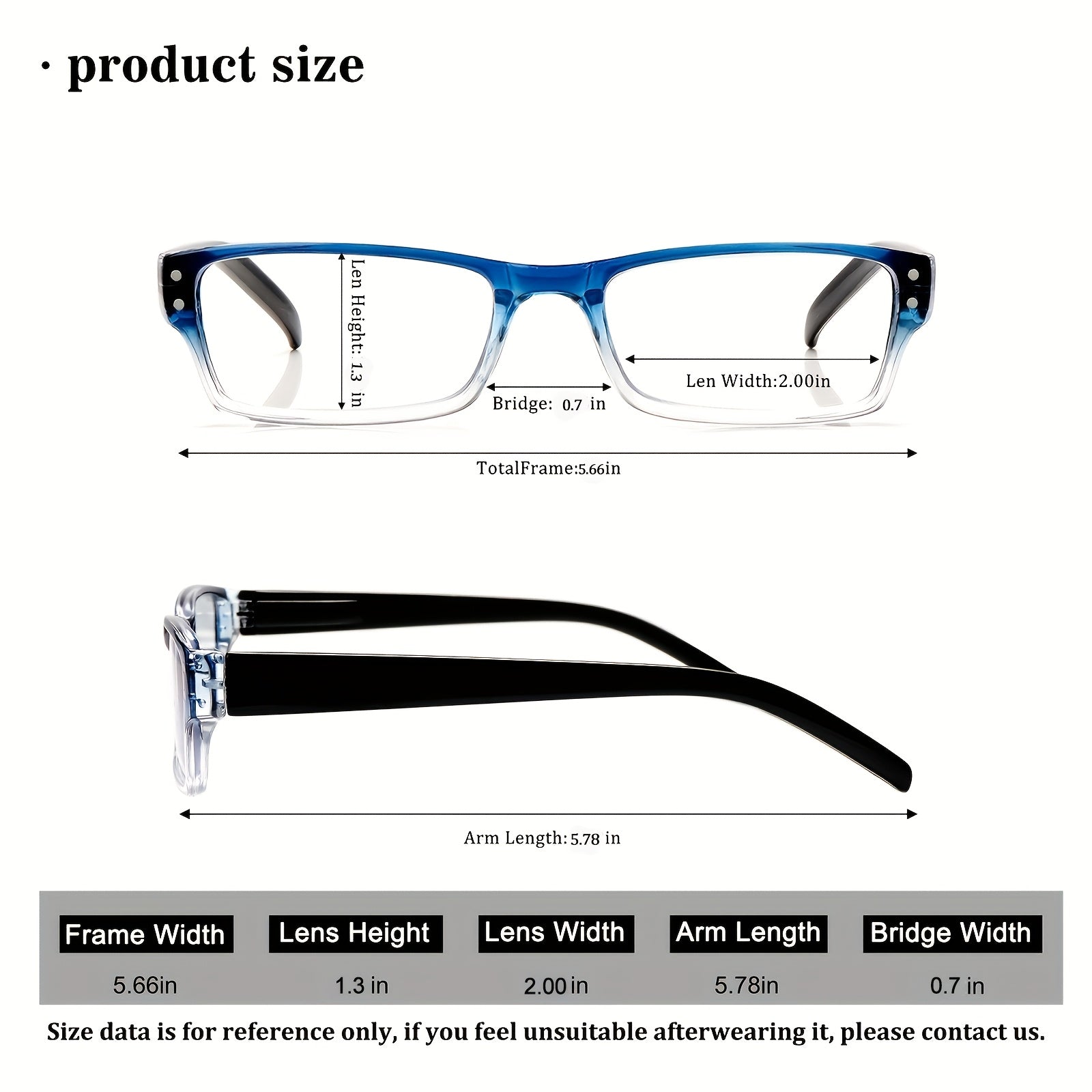 KERECSEN 5-Pack Narrow-Frame Glasses Business Style, Classic Frames with Metal Spring Hinges Blue Light Blocking Glasses for Men Dark-Tinted Wide-Frame Glasses Professional Glasses for Women Office, Negotiations, And Meetings