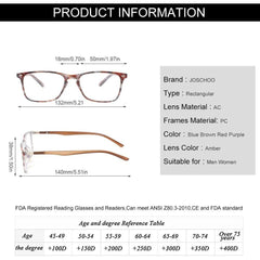 3 Pack Reading Glasses Blue Light Blocking Classic Men's and Women's Comfort Spring Hinge Computer Reader