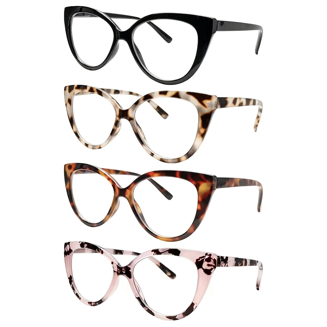 KERECSEN Stylish Cat-Eye Frames with Blue Light-Blocking Lenses, Specifically for Women, Featuring Spring Hinges And Premium Blue Light-Blocking Lenses. Comfortable to Wear, Perfect for Everyday Use, And an Ideal Holiday Gift
