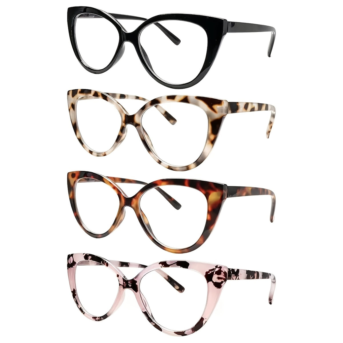 KERECSEN Stylish Cat-Eye Frames with Blue Light-Blocking Lenses, Specifically for Women, Featuring Spring Hinges And Premium Blue Light-Blocking Lenses. Comfortable to Wear, Perfect for Everyday Use, And an Ideal Holiday Gift