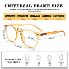 3 Pack Reading Glasses Fashionable Women's Men's Use Eyeglasses Anti-Blue Light Blocking Electronics Blue Light