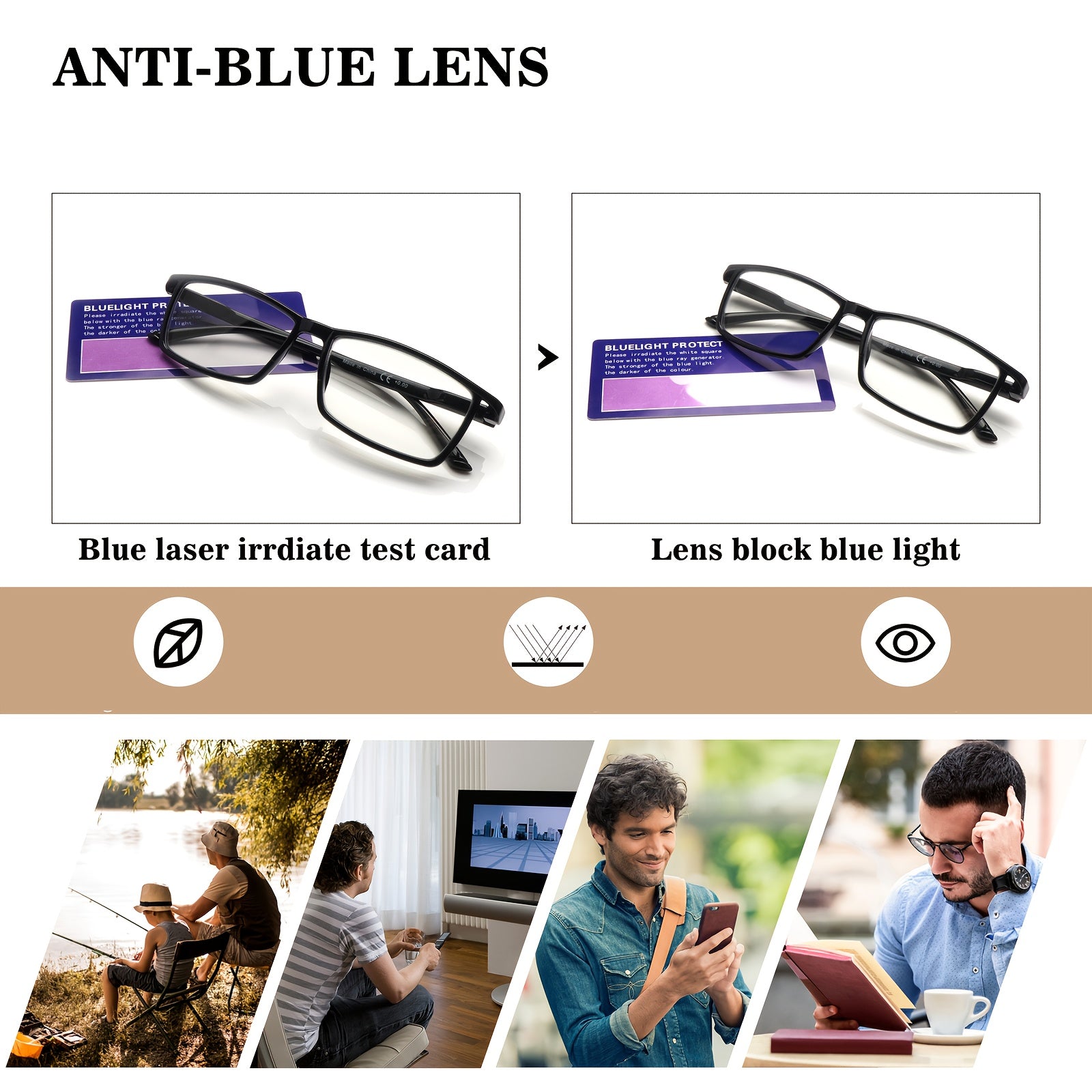 KERECSEN 6 Pack Reading Glasses Blue Light Readers Men And Women Glasses Anti Eyestrain Reading Glasses Men Blue Light Blocking Computer Readers Women Premium Blue Light Filtering Reading Glasses Computer Eyeglasses Durable Spring Hinges