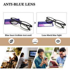 KERECSEN 6 Pack Reading Glasses Blue Light Readers Men And Women Glasses Anti Eyestrain Reading Glasses Men Blue Light Blocking Computer Readers Women Premium Blue Light Filtering Reading Glasses Computer Eyeglasses Durable Spring Hinges