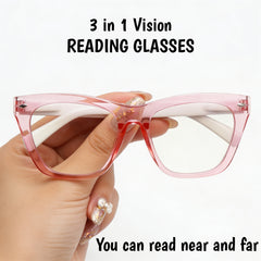 4 Pairs of Square-Frame Anti-Blue Light Women Fashionable Reading Glasses with Metal Spring Hinges Durable Blue Light Blockers for Mobile Phones And Computers Essential Gift for Every Occasion