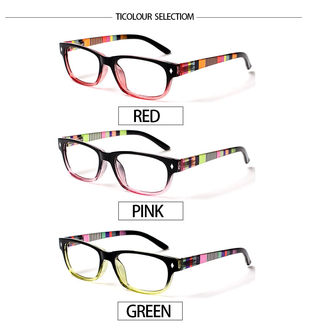3 Pack Women's Reading Glasses Rectangular HD Lens Glasses 019