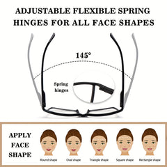 KERECSEN 6 Pack Reading Glasses Blue Light Readers Men And Women Glasses Anti Eyestrain Reading Glasses Men Blue Light Blocking Computer Readers Women Premium Blue Light Filtering Reading Glasses Computer Eyeglasses Durable Spring Hinges