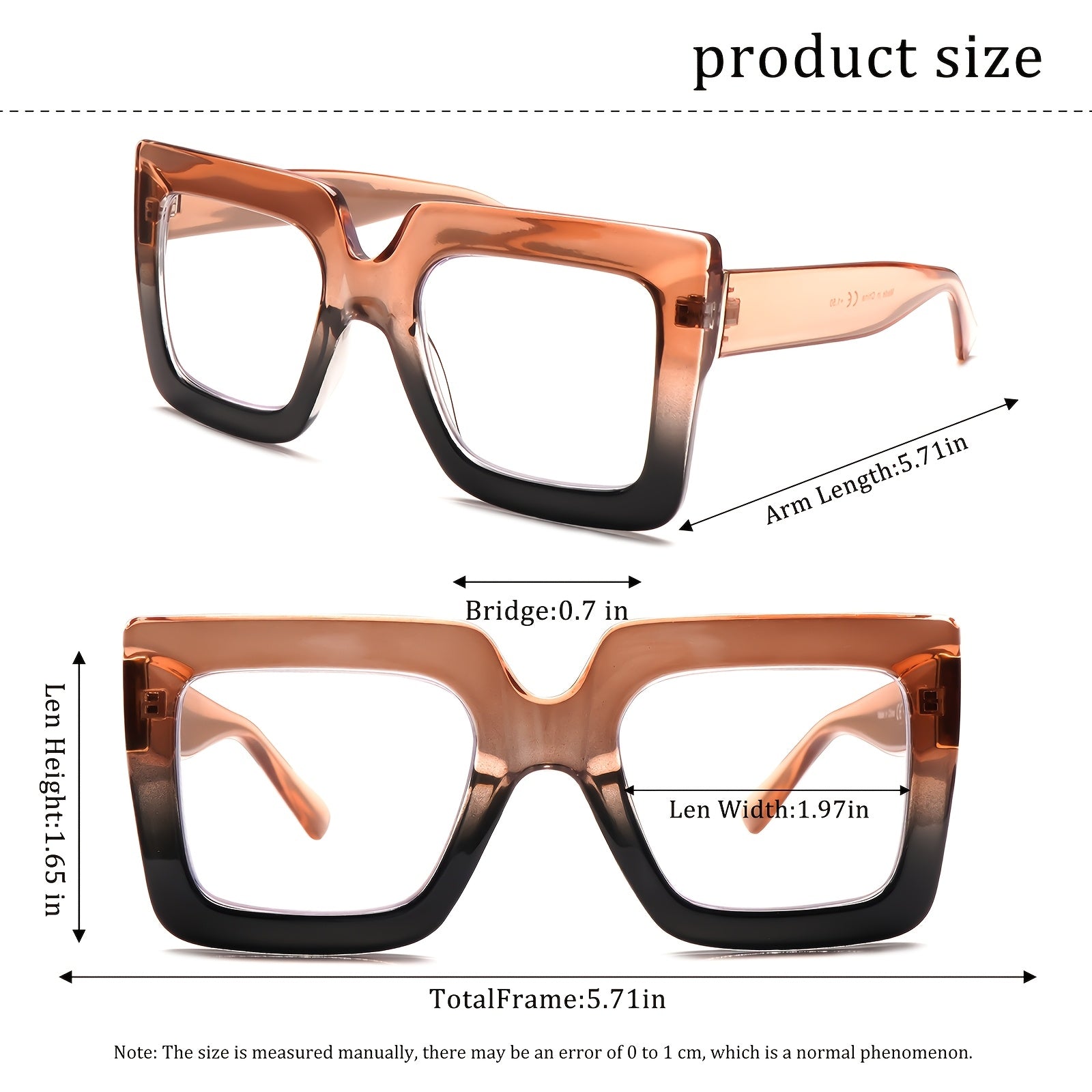 KERECSEN 4 Pack Men And Women Reading Glasses High Quality Rectangular Large Frame Anti-Blue Light Computer Reading Glasses Protect Eyes When Reading Book Powers Available The Best Gifts