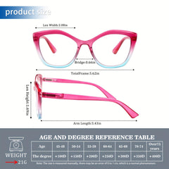 4 Pack Reading Glasses for Women Blue Light Blocking Fashion Readers with Spring Hinges Computer Eye Glasses Anti Glare UV Eyeglasses