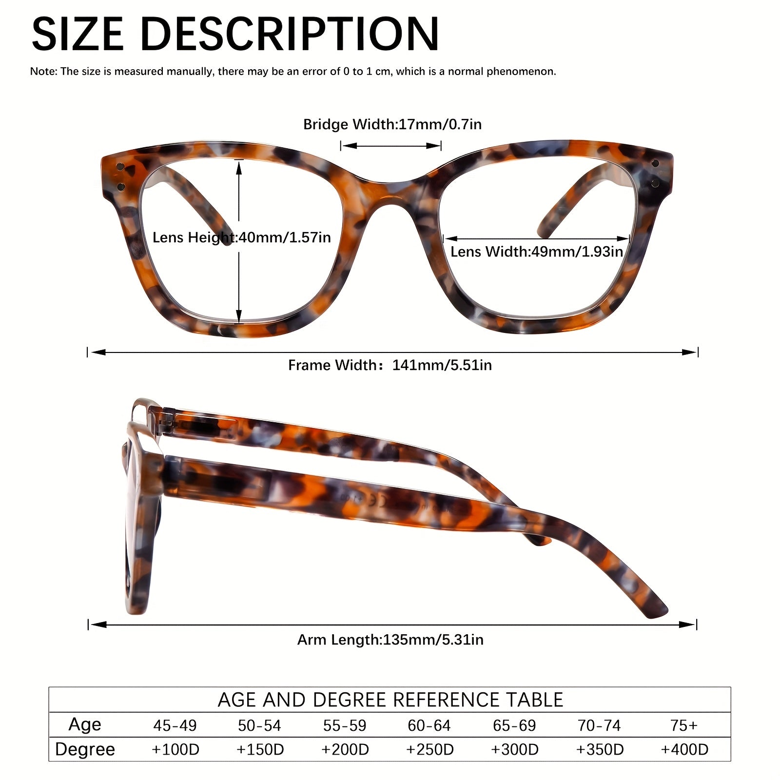 KERECSEN pack Stylish Anti-blue Light Reading Glasses, Specially Designed for Women, with Stylish Lace Frames/spring Hinges, Advanced Blue Light-blocking Lenses Effectively Relieve Eye Strain. Ideal for Daily Commuting And Reading