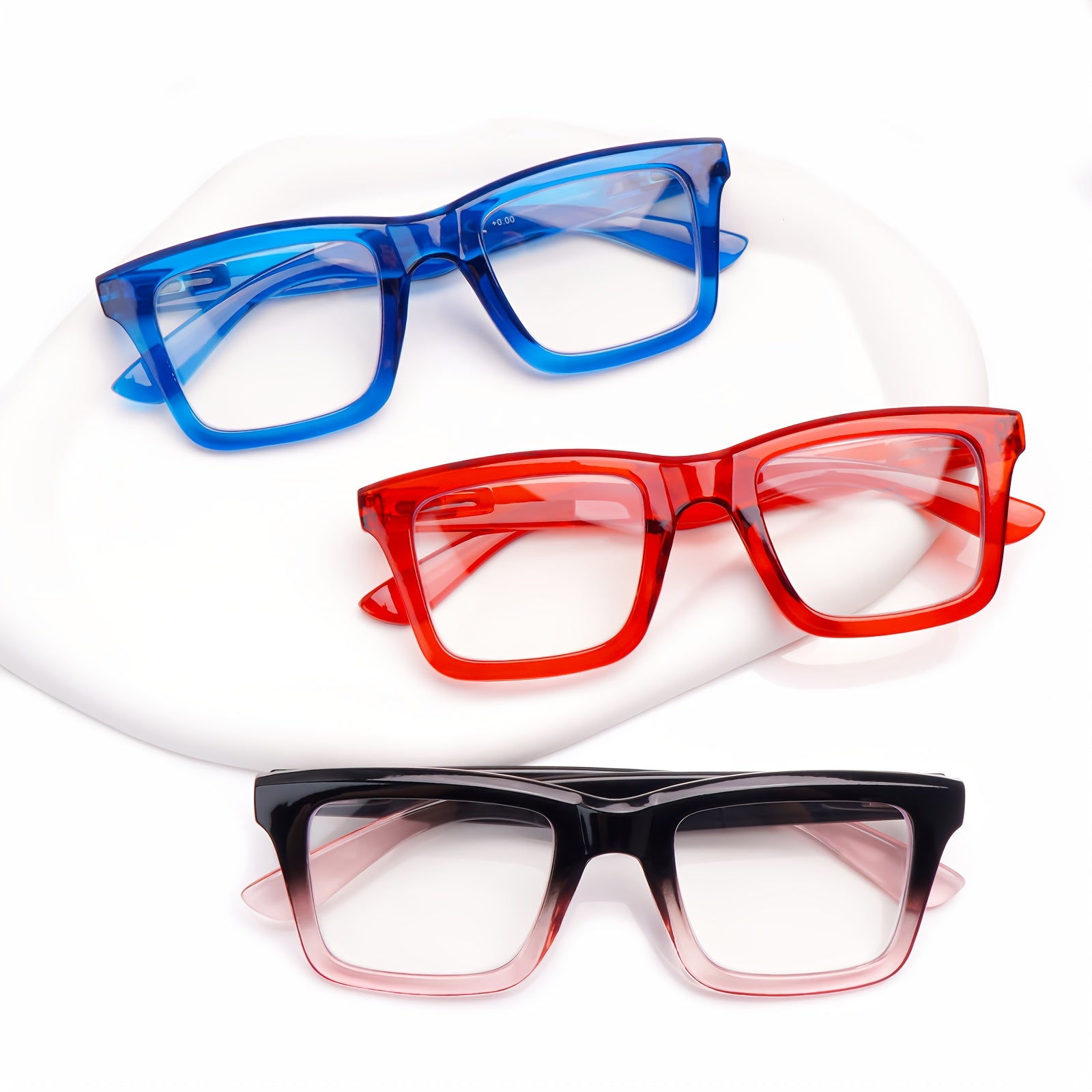 KERECSEN 6 Pairs Women'S Oversized Reading Glasses - Anti-Blue Light Reading Glasses, Perfect for Computer & Phone Use, Fits All Face Shapes! High-Quality Lenses, Metal Spring Hinges, 10 Diopters Available. High Repurchase Ratei Stylish Design