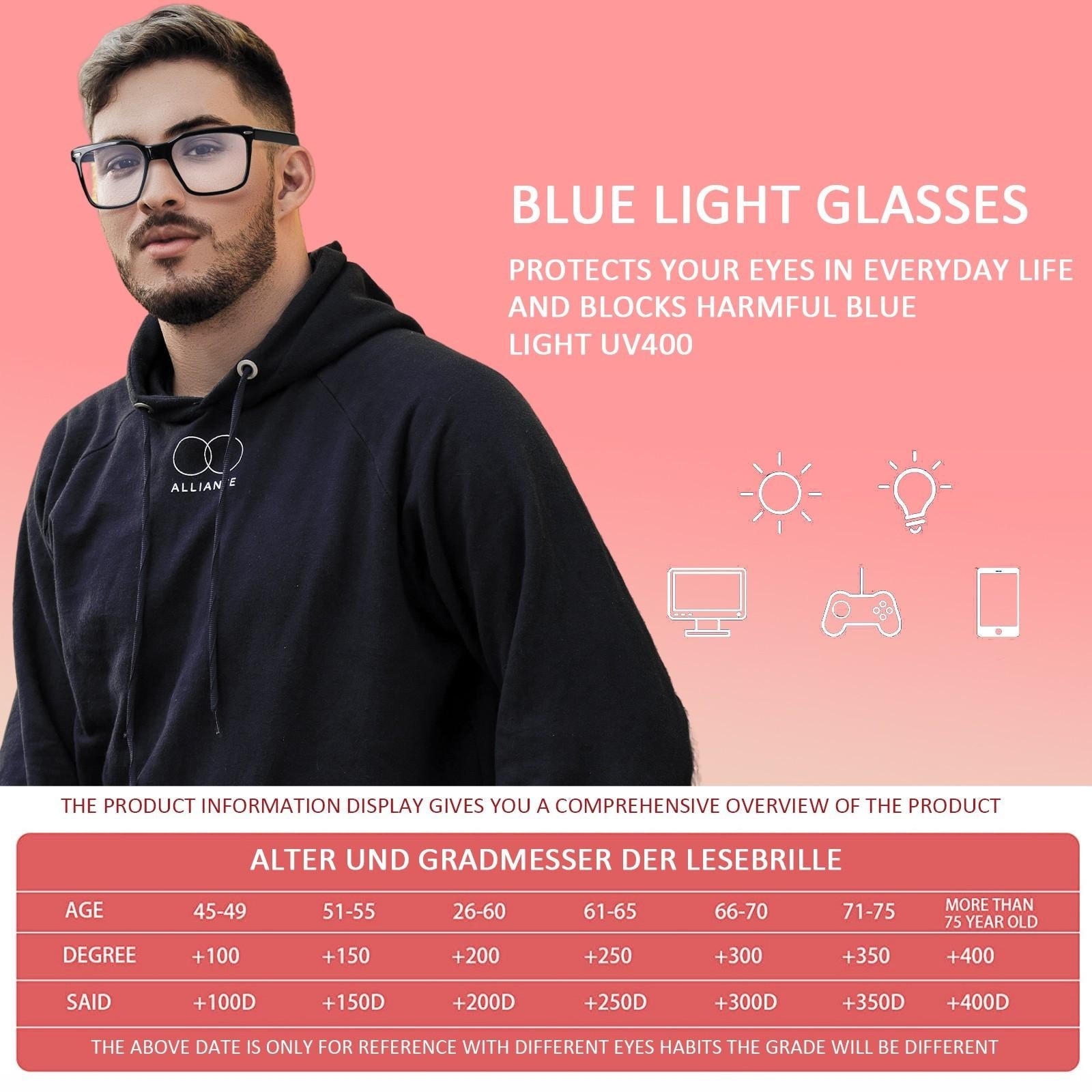 6 Pack Reading Glasses Men Women Spring Hinges Comfortable Glasses for Reading Blue Light Reading Glasses Cheaters Eyeglasses