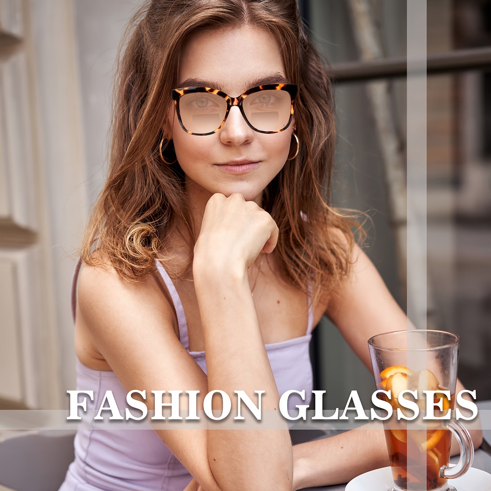 KERECSEN Bifocal Reading Sunglasses With Blue Light Blocking Lense And UV Protection Lense For Women