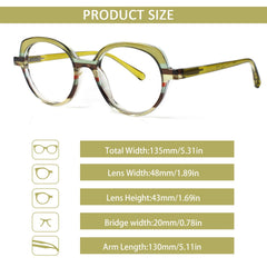 5 Pack Ladies  Reading Glasses Women Fashion Spring Hinge Readers