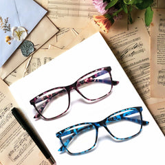 2 Pack Reading Glasses for Men Women Blue Light Blocking Progressive Multifocal