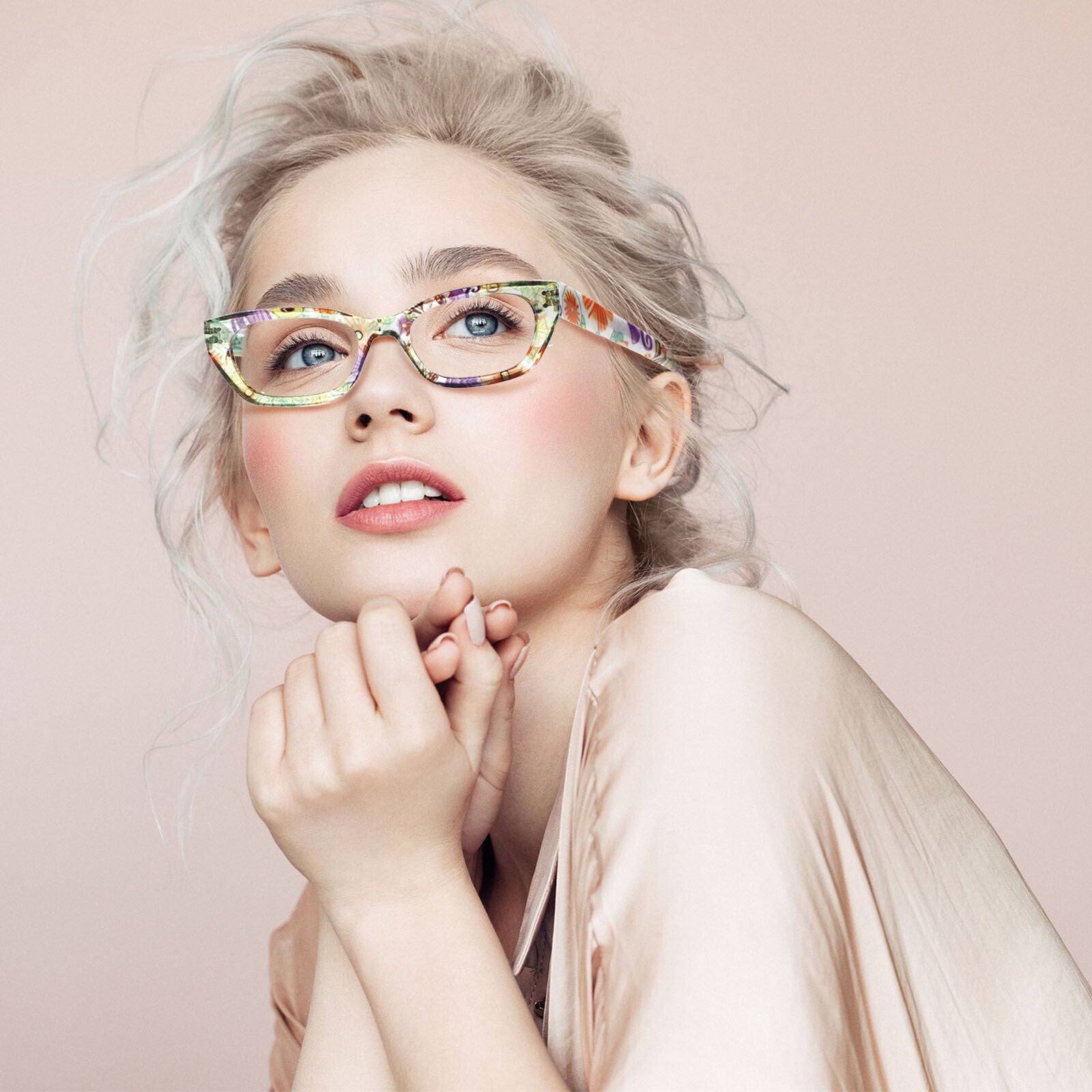 5-Pack Reading Glasses Women Readers Spring Hinge Pattern Print Eyeglasses Computer Reading Glasses,TV Glasses for Women