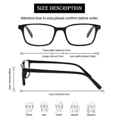 5 Pack Ladies Reading Glasses for Women Blue Light Blocking  Fashion Men Spring Hinge Readers Circle Box