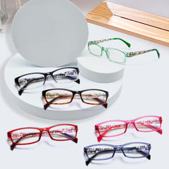 6 Pack Multifocal Women's Reading Glasses Anti Blue Light Lens Reading Glasses