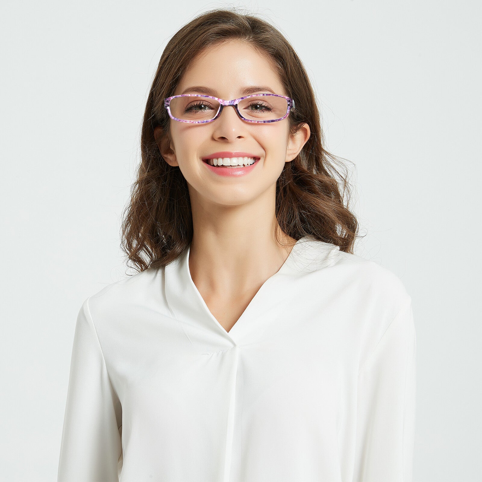 Reading Glasses 4 Pairs Fashion Ladies Readers Spring Hinge with Pattern Print Eyeglasses for Women